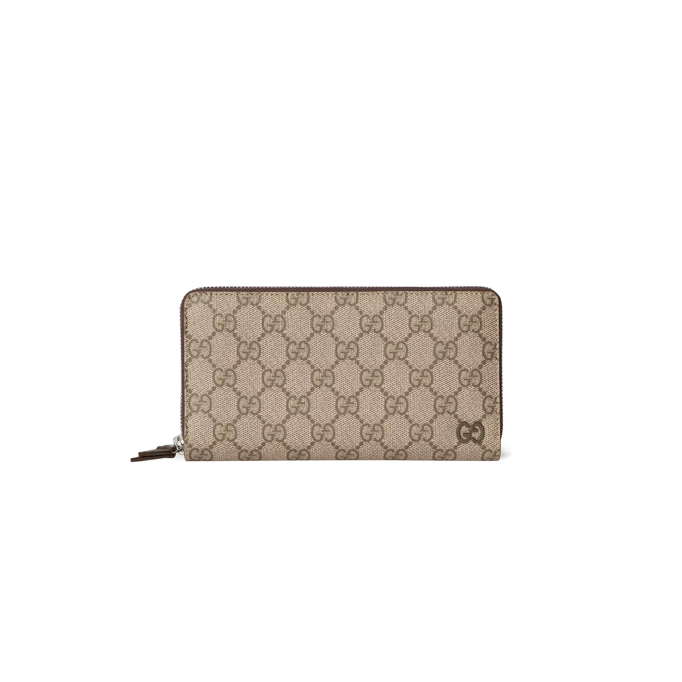 GUCCI BROWN INTERIOR GG ZIP AROUND WALLET 856562 (19*10.5*2.5cm) GUCCI BROWN INTERIOR GG ZIP AROUND WALLET 856562 (19*10.5*2.5cm)